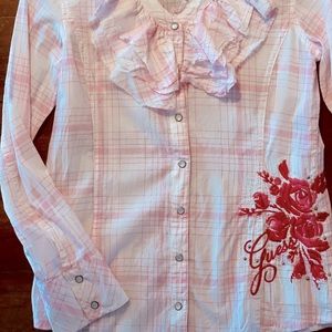 Guess Girls Western Shirt Size 10